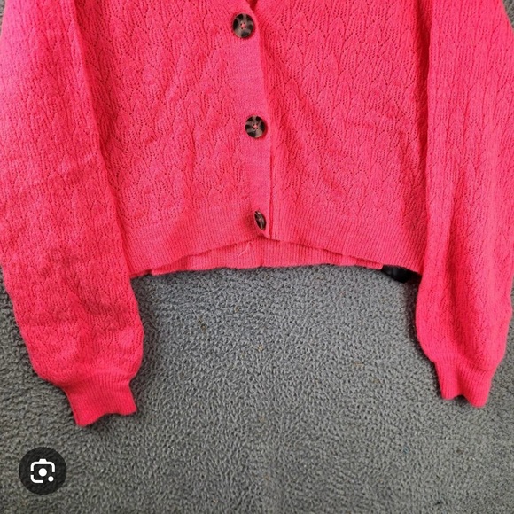 Hot coral pointelle sweater - Volcom - Picture 2 of 4